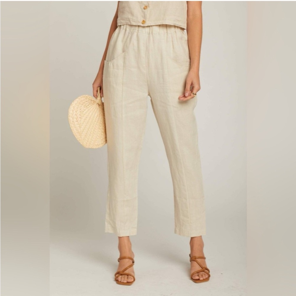 MATE the Label Tan Ankle Pants